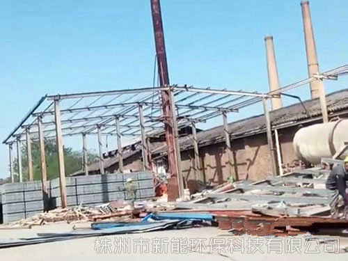 鋼構廠房拆除、回收 (1)